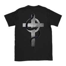 Load image into Gallery viewer, Serpent &amp; Cross Double Sided T-Shirt - Black
