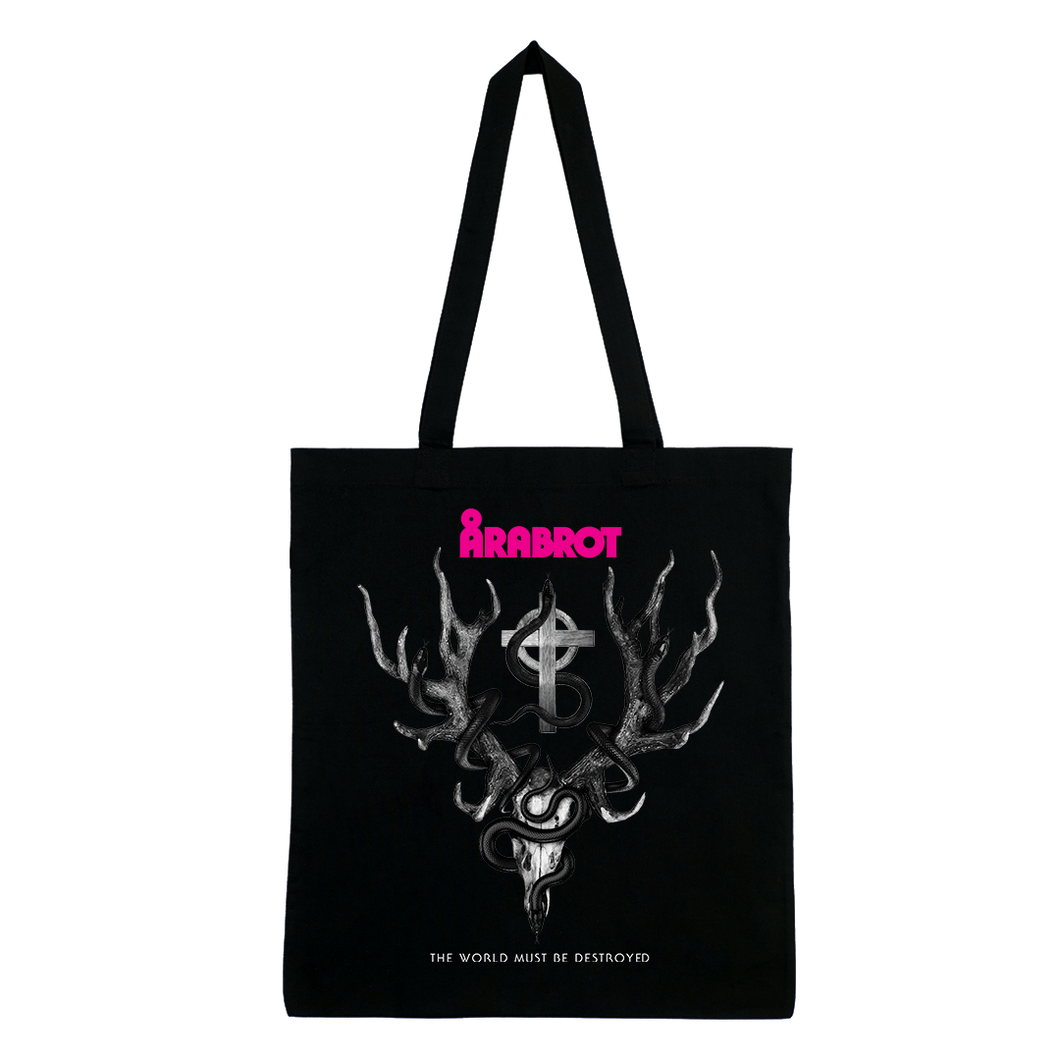 The World Must Be Destroyed Tote Bag - Black